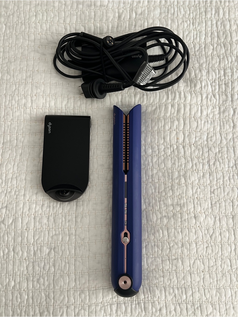 Dyson Corrale Hair Straightener - Vinca Blue with Rose Gold Trim